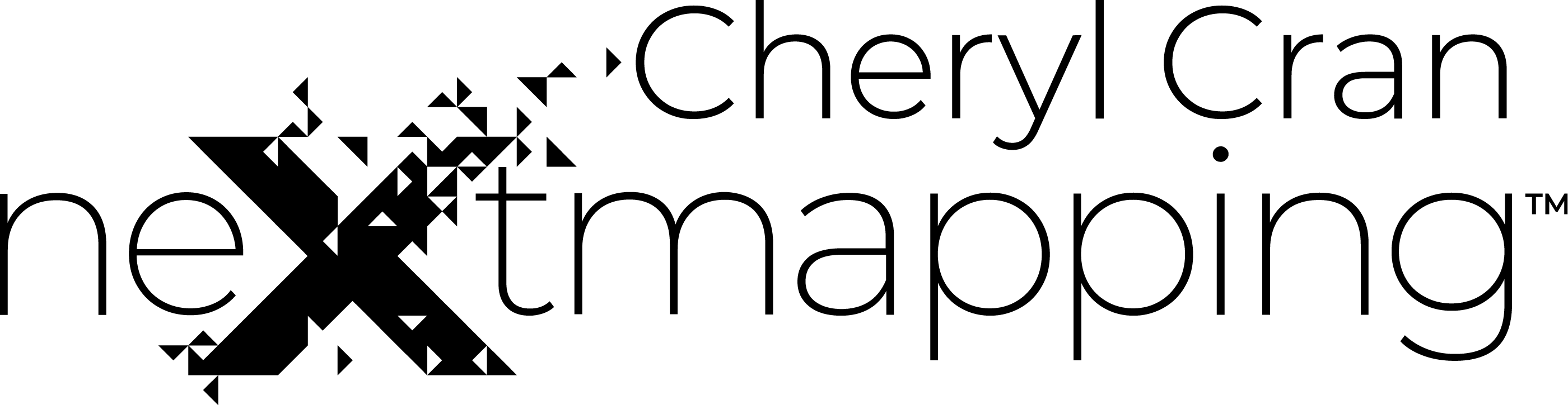 Cheryl Cran Full Black PNG Logo