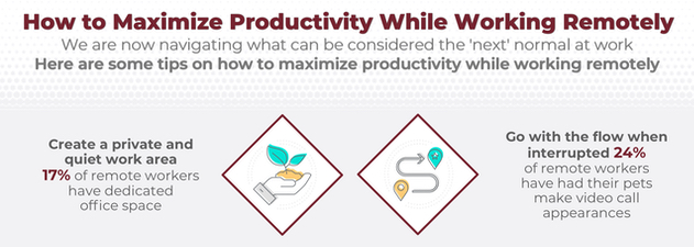 NextMapping Infographic - How to Maximize Productivity While Working Remotely